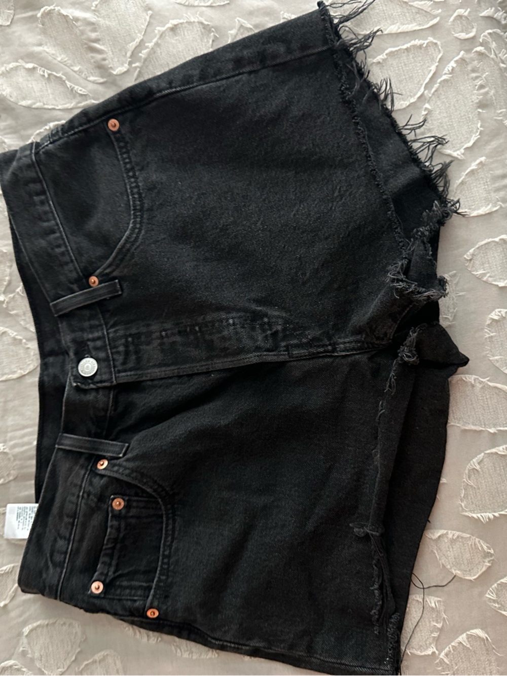 Levi's Black 501 Denim Shorts